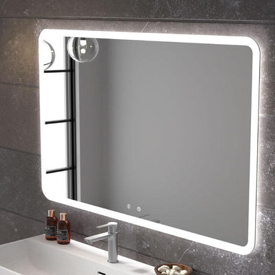 Badspiegel MYKONOS mit integriertem LED-Licht und Touch-Funktion