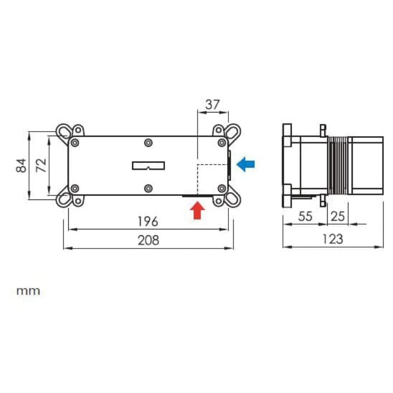 Wandmischer LOOP in gebürstetem Gold