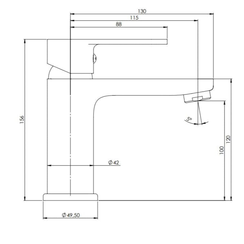 BUADES Einhebelmischer Waschtischarmatur TORUK-M