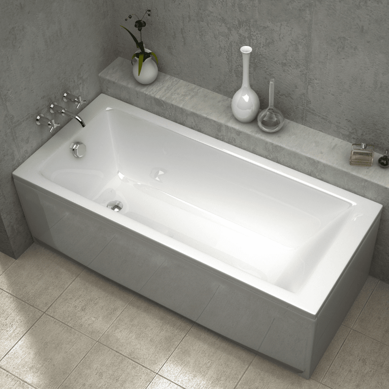 Eingebaute rechteckige Badewanne BALI