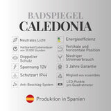 Badspiegel CALEDONIA mit integriertem LED-Licht und Touch-Funktion - Welt der Bäder