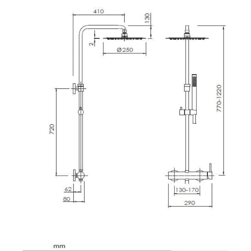 Einhebel-Duschsäule LOOP