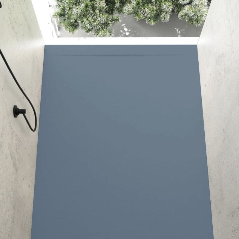 Extra flache Duschwanne COVER, Schieferoptik, ANTHRAZIT