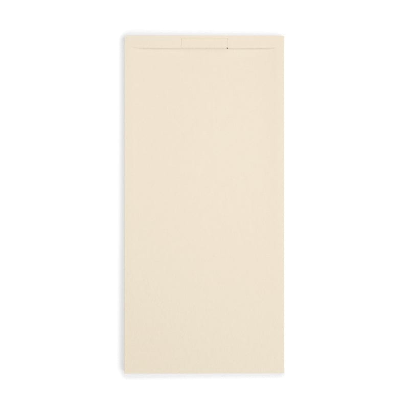 Extra flache Duschwanne COVER, Schieferoptik, BEIGE