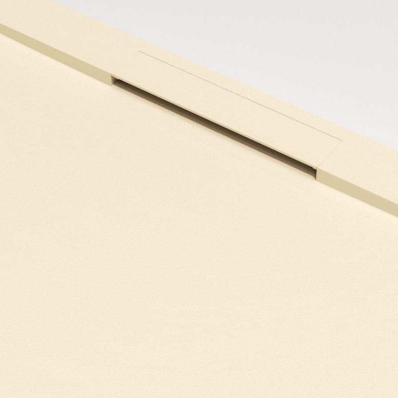 Extra flache Duschwanne COVER, Schieferoptik, BEIGE