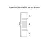 Duschwand PRISMA - Glas 6 mm - Welt der Bäder