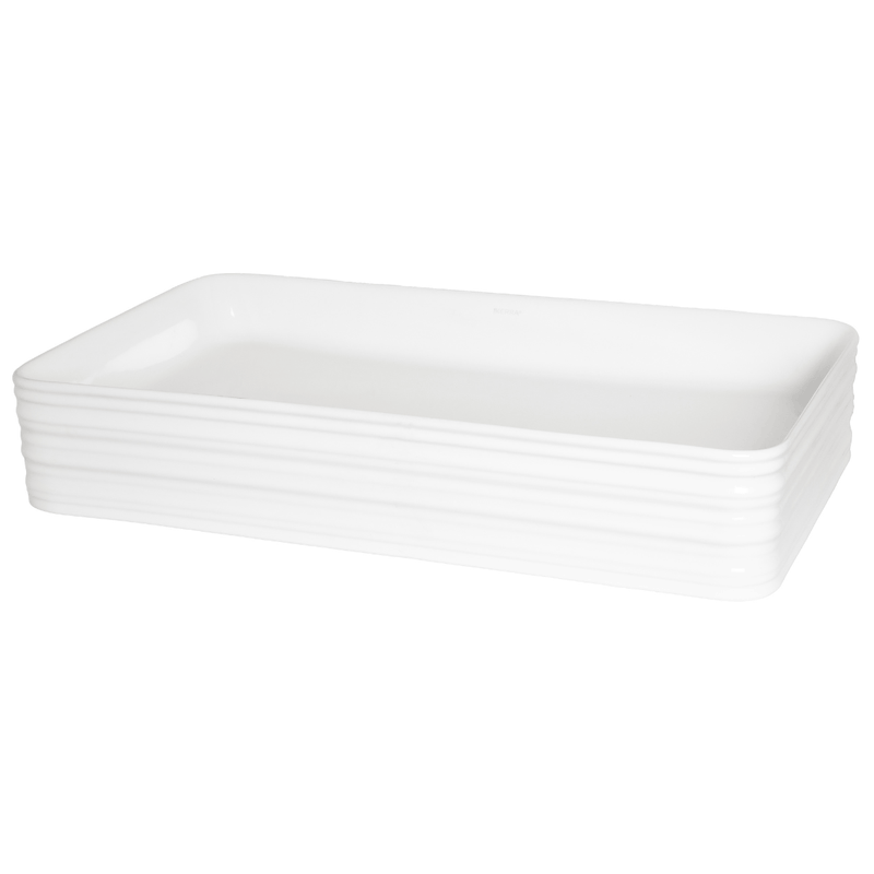 Vasque à poser rectangulaire en céramique LISA