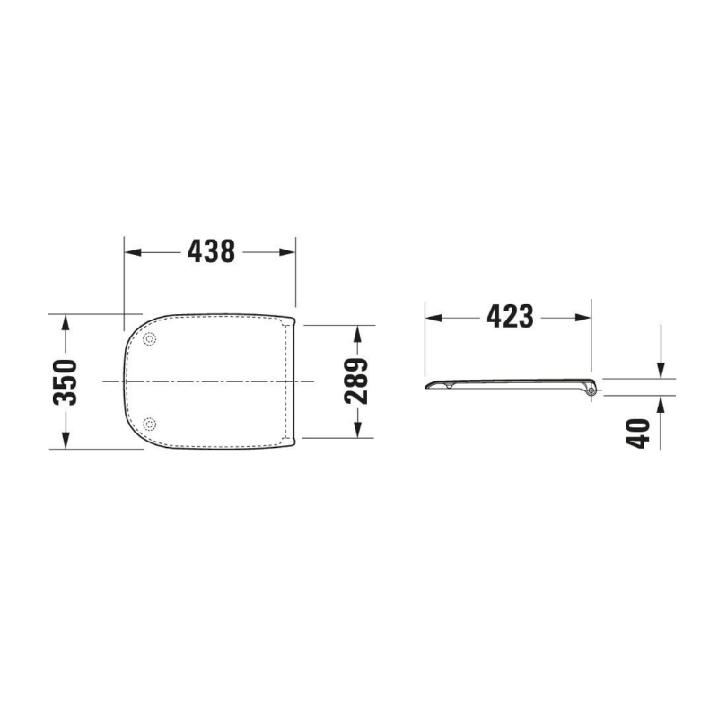 Duravit D-Code Rimless Set