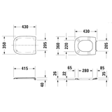 Duravit D-Code WC-Sitz ohne Absenkautomatik