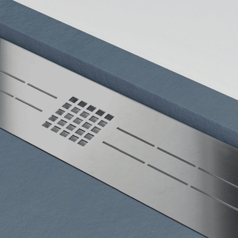 Extra flache Duschwanne ELITE, Schieferoptik, ANTHRAZIT