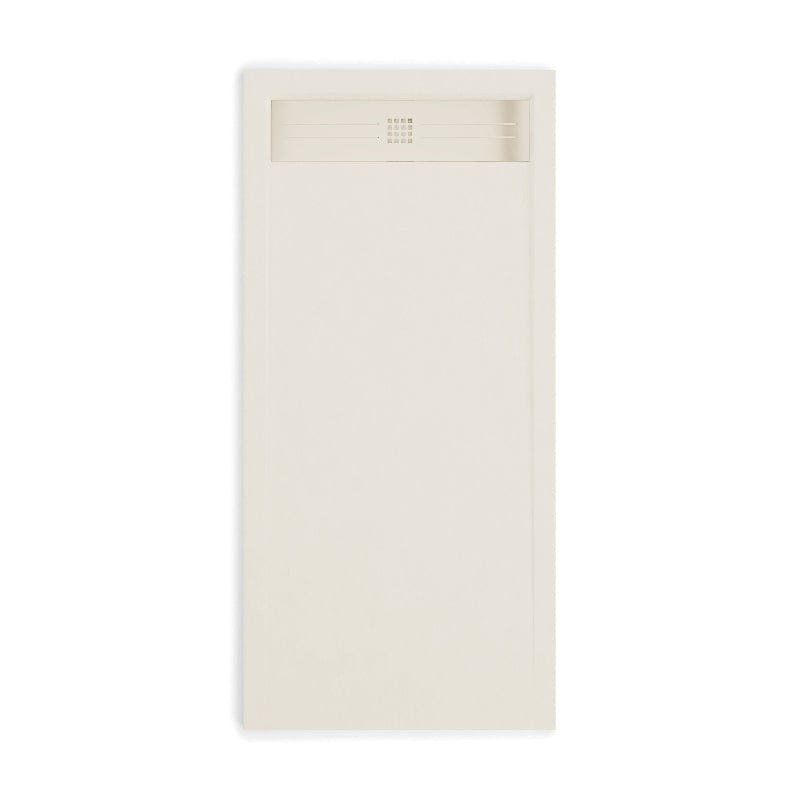 Extra flache Duschwanne ELITE, Schieferoptik, GRAU