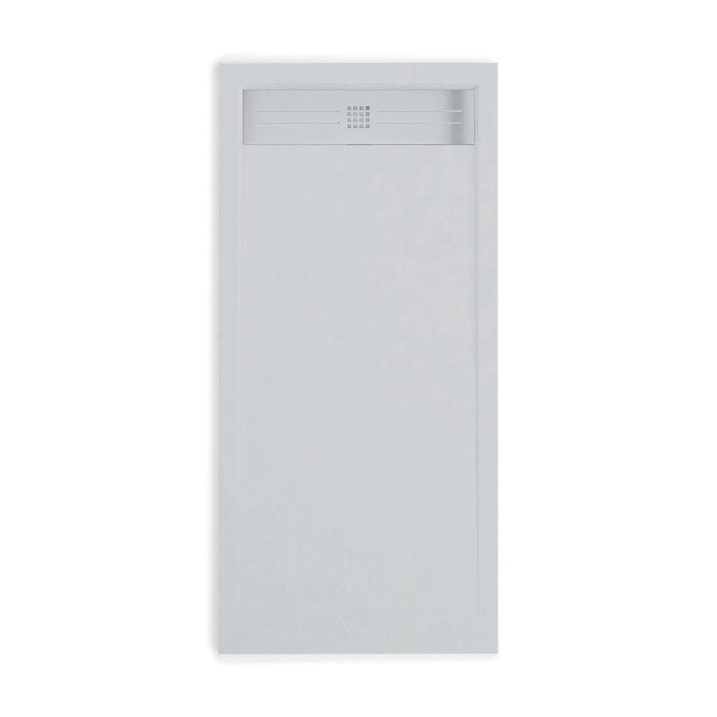 Extra flache Duschwanne ELITE, Schieferoptik, GRAU