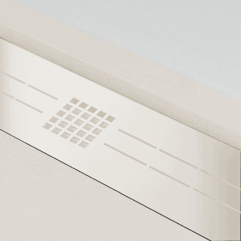 Extra flache Duschwanne ELITE, Schieferoptik, GRAU