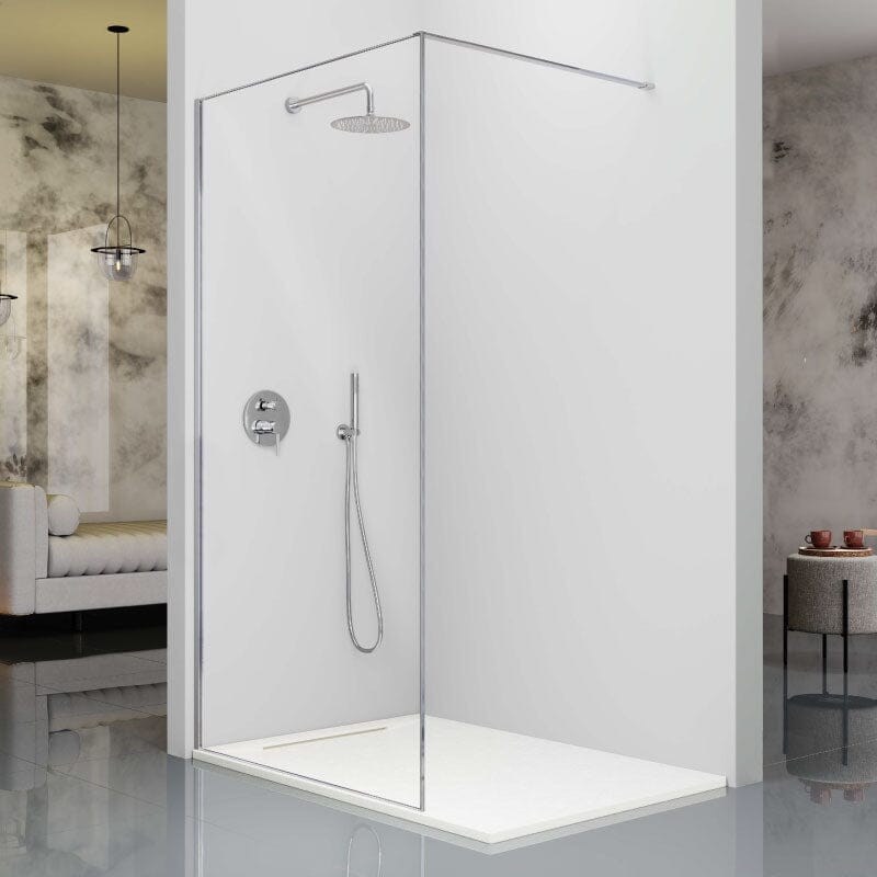 Walk In Duschwand FRESH ARENA silber glänzend