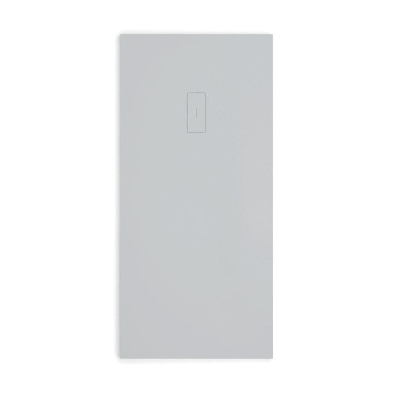 Extra flache Duschwanne FUSION, Schieferoptik, GRAU