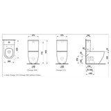 LAUFEN Pro Stand-WC-Kombination ohne Spülrand