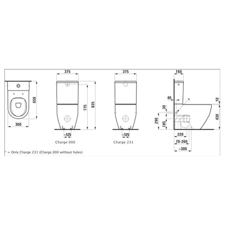 LAUFEN Pro Stand-WC-Kombination ohne Spülrand