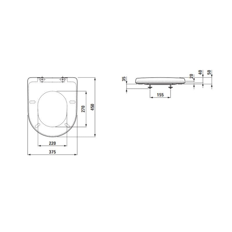 LAUFEN Pro WC-Sitz mit Absenkautomatik