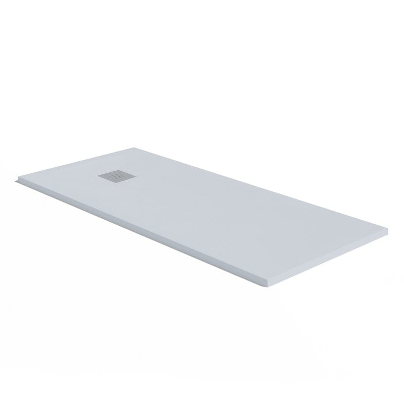 Extra flache Duschwanne MADISON, Schieferoptik, GRAU