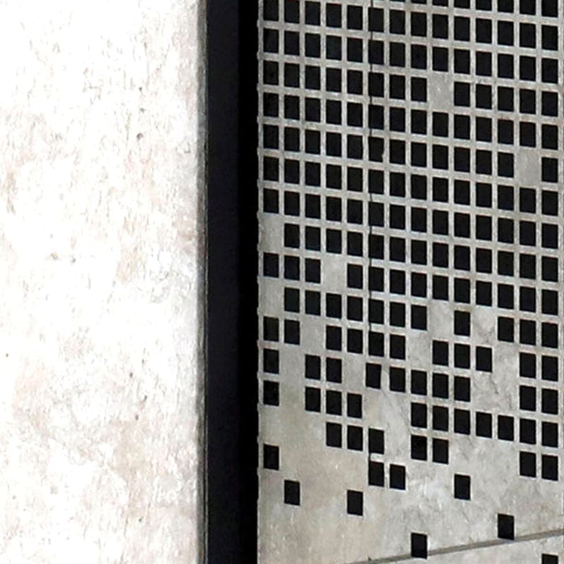 KERRA PIXEL SQ BL Duschwand + Duschwanne