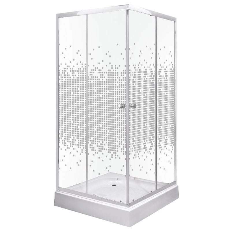 KERRA PIXEL SQ Duschwand + Duschwanne