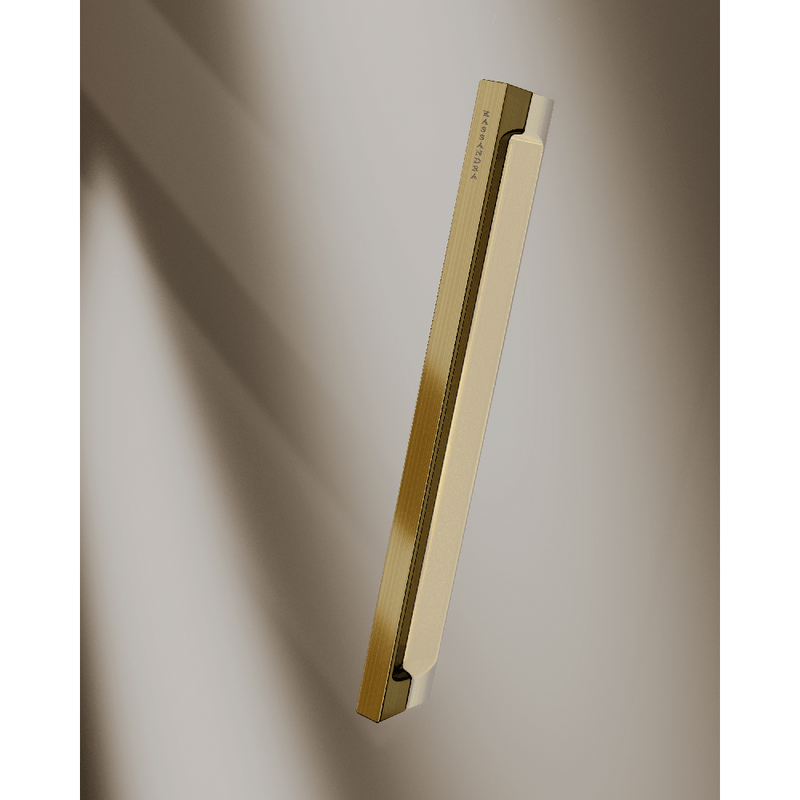 Duschwand mit Schiebetür DELTA gold - Glas 6 mm - Welt der Bäder