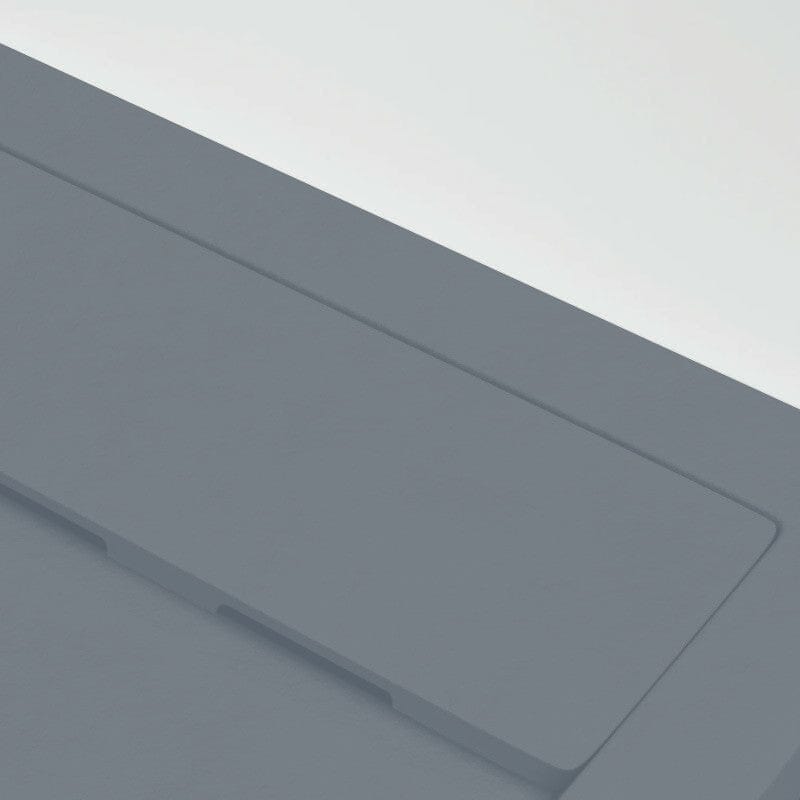 Extra flache Duschwanne QUORE, Schieferoptik, ANTHRAZIT