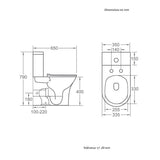 Modernes Keramik Stand-WC CLORINDA