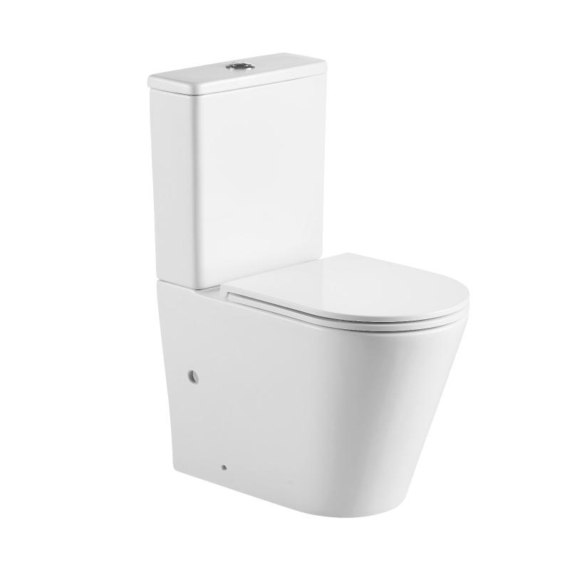 Modernes Hänge-WC, Keramik, ATRIA, Unterputz-Spülkasten Schwarz