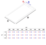 Extra flache Duschwanne ELITE, Schieferoptik, SCHWARZ