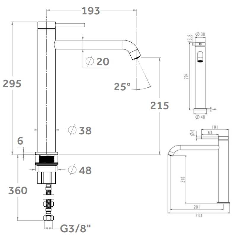 BUADES Einhebelmischer VETTÄ-L