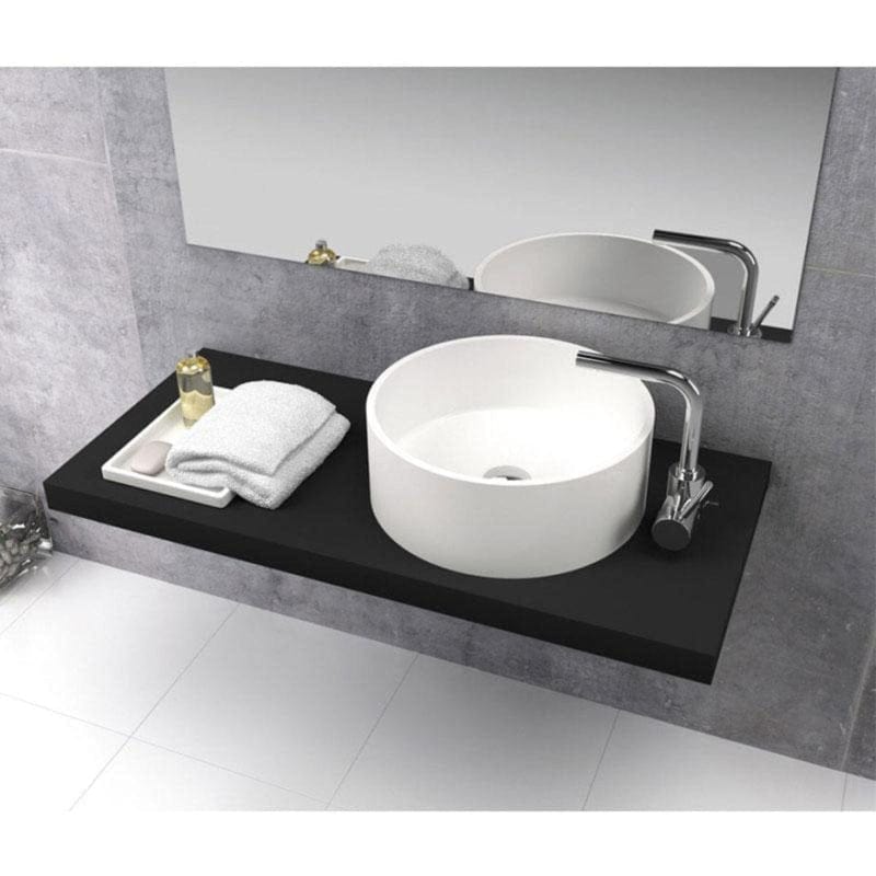 Rundes Aufsatzwaschbecken aus Sanydur LUCENA