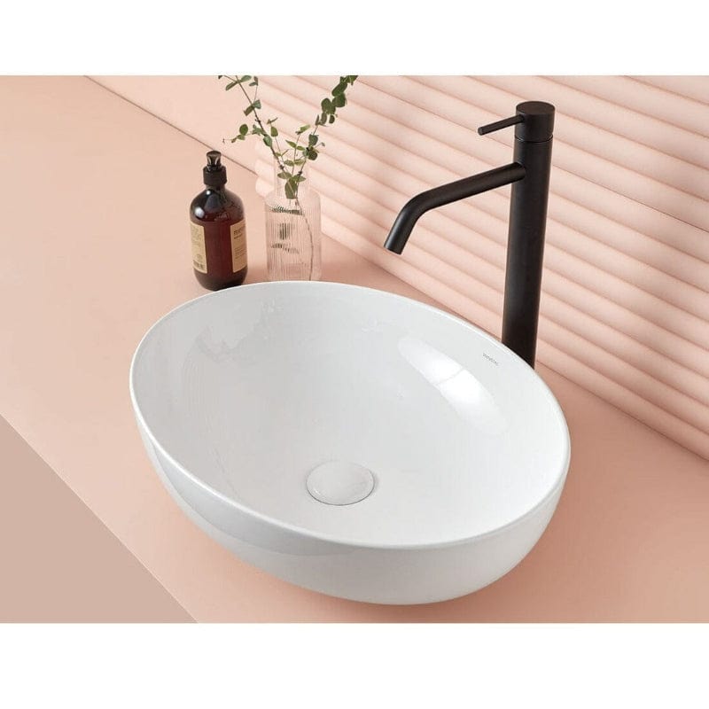 Waschbecken Aufsatz oval aus Keramik PARMA