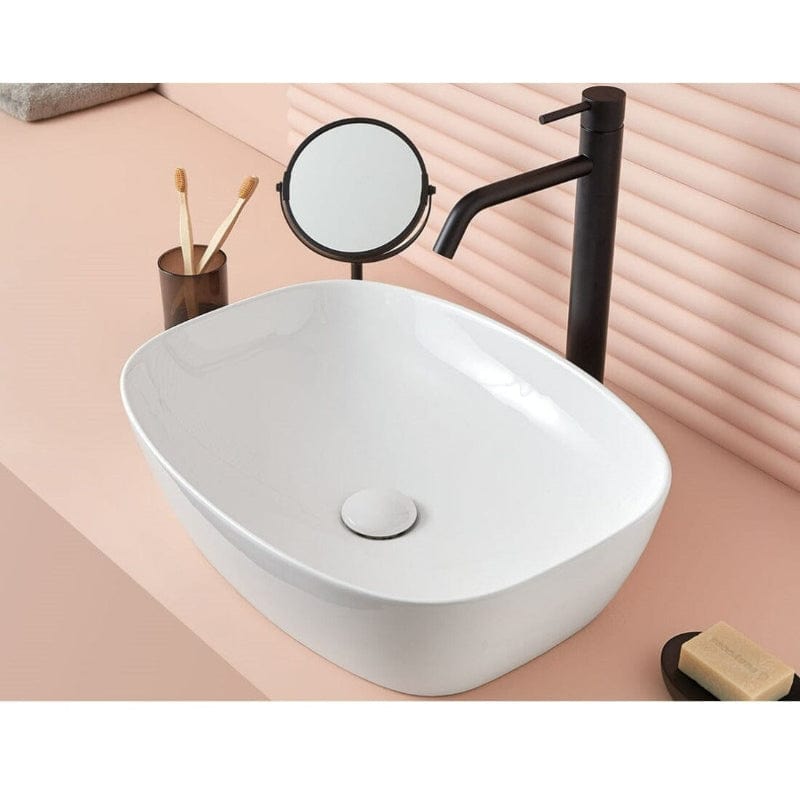 Waschbecken aus Keramik BALTA, rechteckig für die Aufsatzmontage