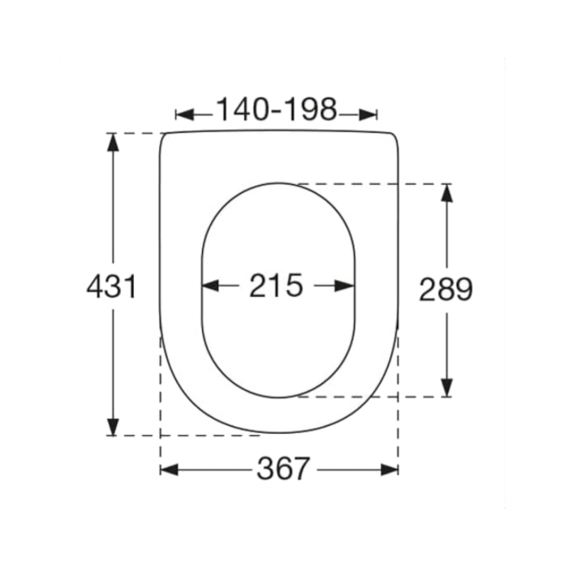 Villeroy & Boch Sentique WC-Sitz mit Quick-Release-Scharnieren und Softclosing