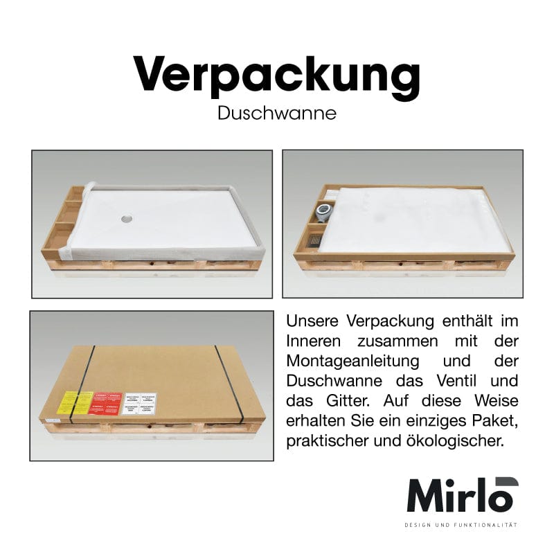 Mineralguss-douchebak extra plat DEKOR MARQUINA, zwarte marmer