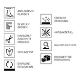 Extra flache Duschwanne CENTRO, Schieferoptik, WEIß