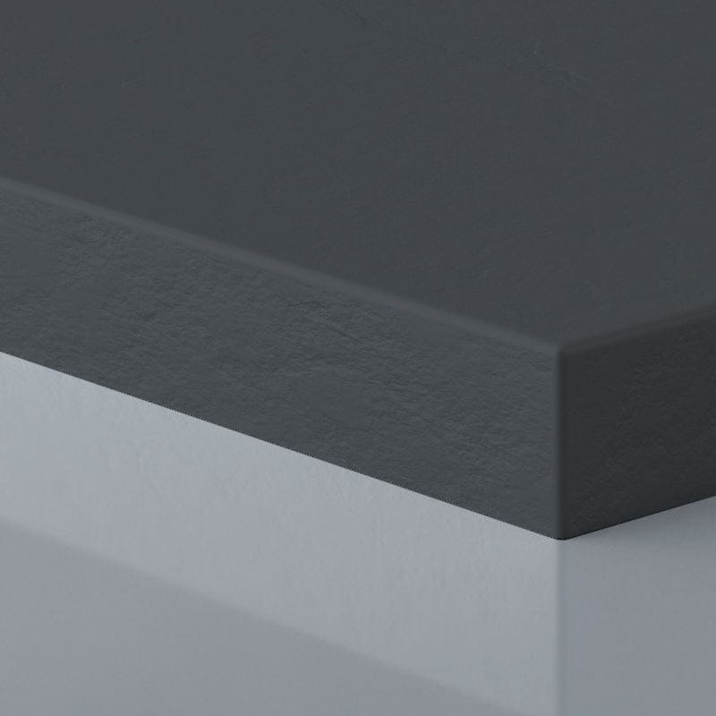 Mineralguss-Duschwanne extra flach mit Rand SARIN ANTHRAZIT