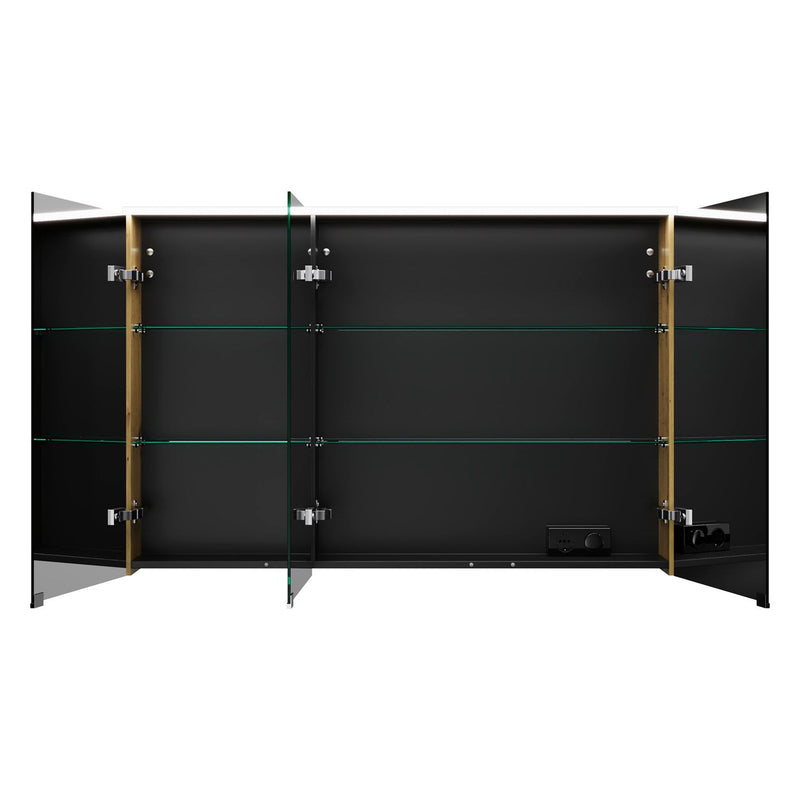 burgbad Eqio Spiegelschrank mit LED-Aufsatzleuchte 120 cm Rechts