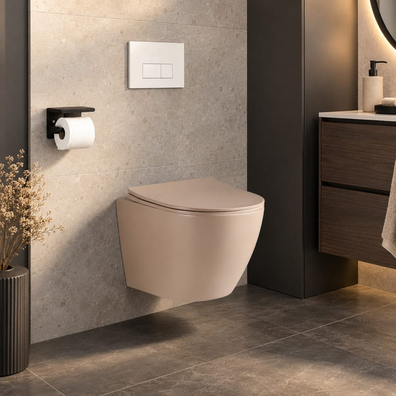 Wand-WC CARCEO beige matt – Welt der Bäder SL