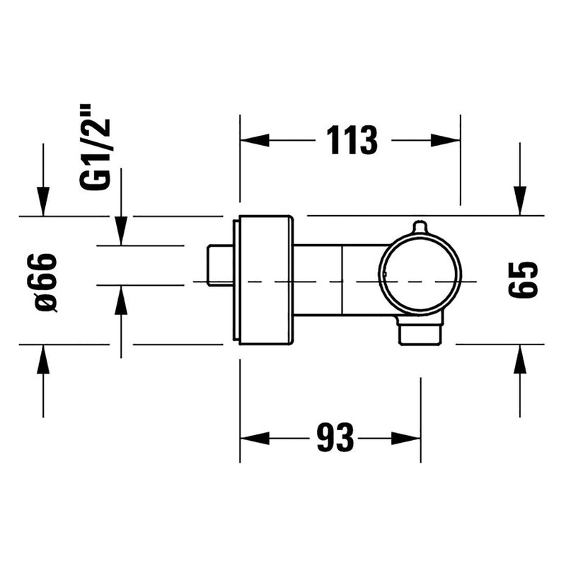 Duravit Thermostatarmaturen Brausethermostat Aufputz