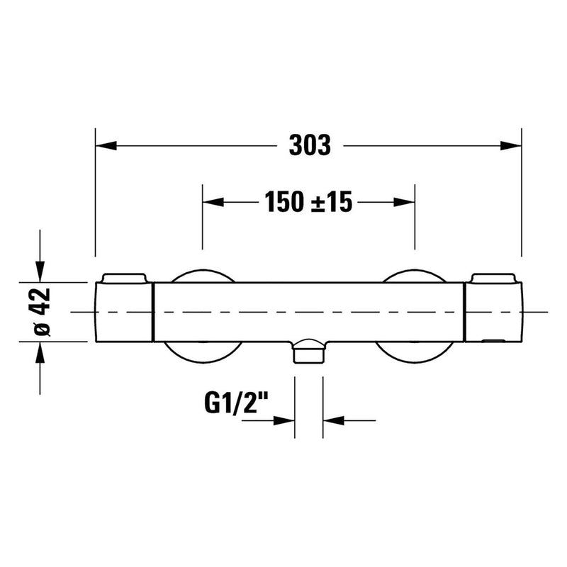 Duravit Thermostatarmaturen Brausethermostat Aufputz