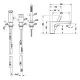 Duravit Wave 3-Loch Wannenarmatur