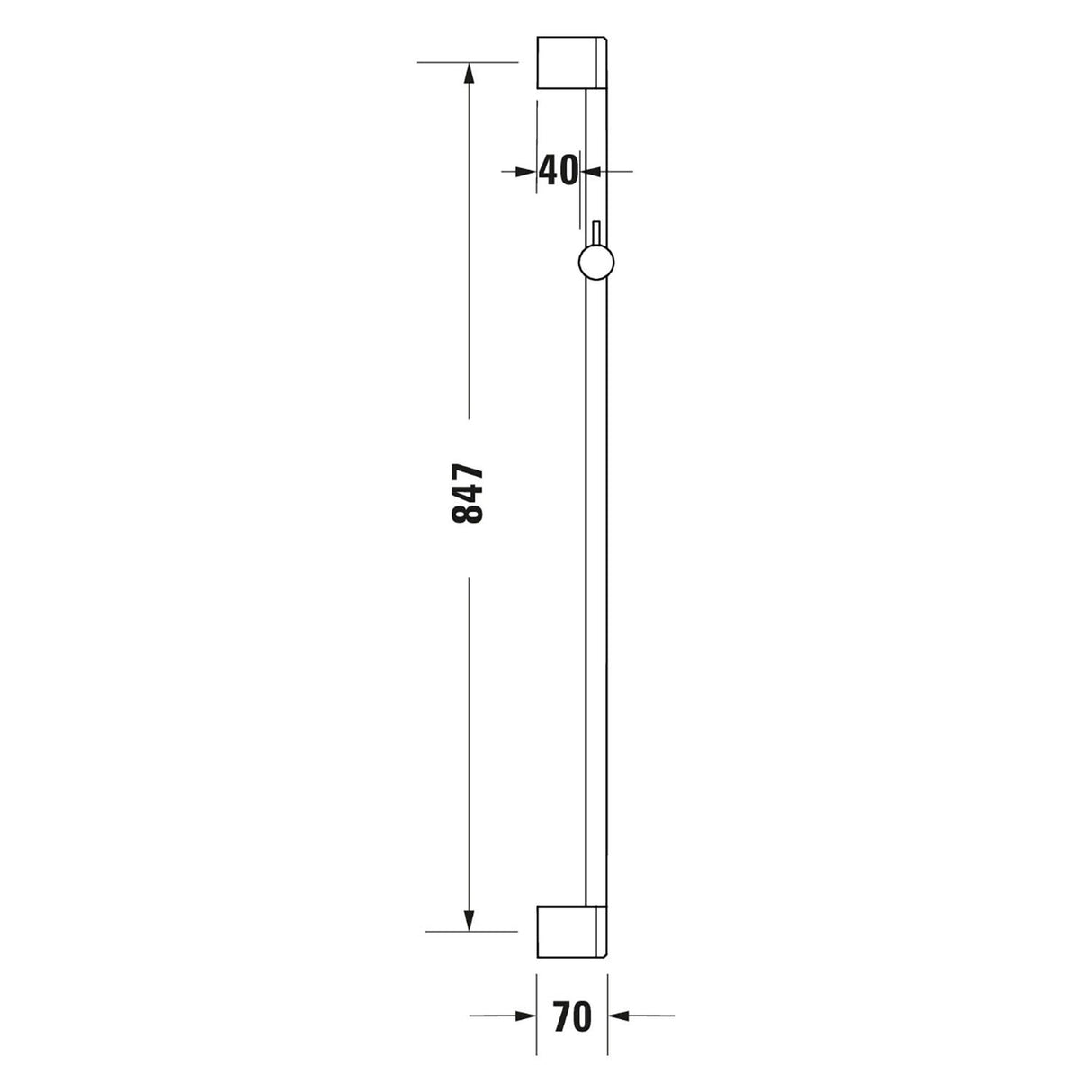 Duravit Brausestange 90 cm