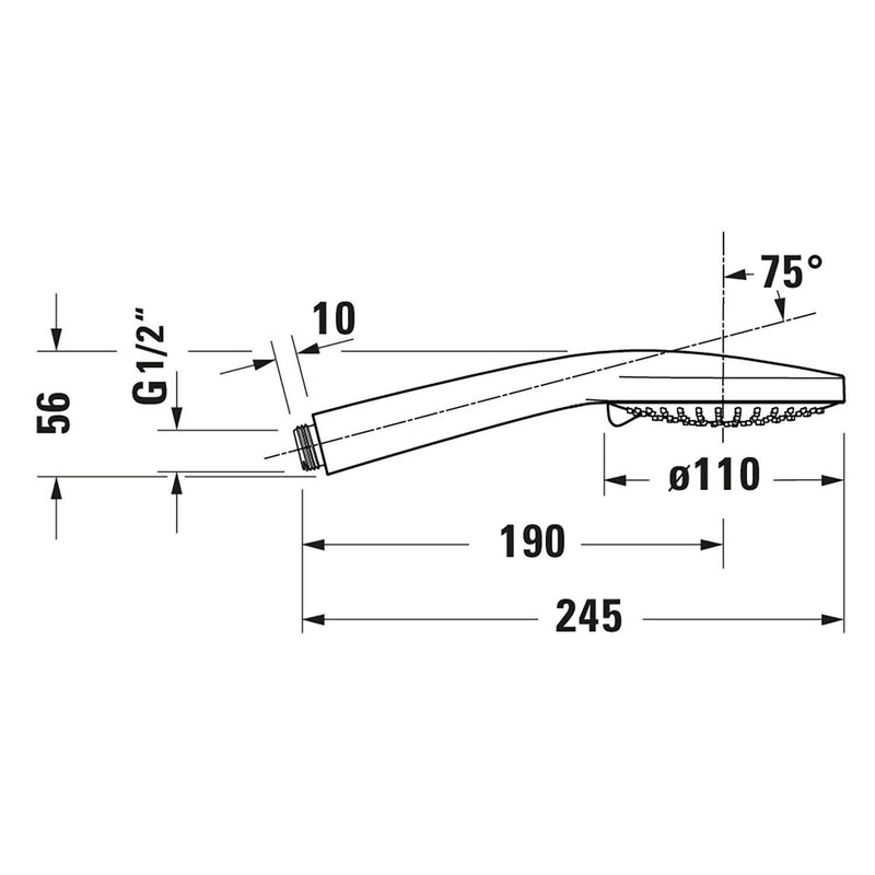 Duravit Handbrause 3jet 11 cm MinusFlow