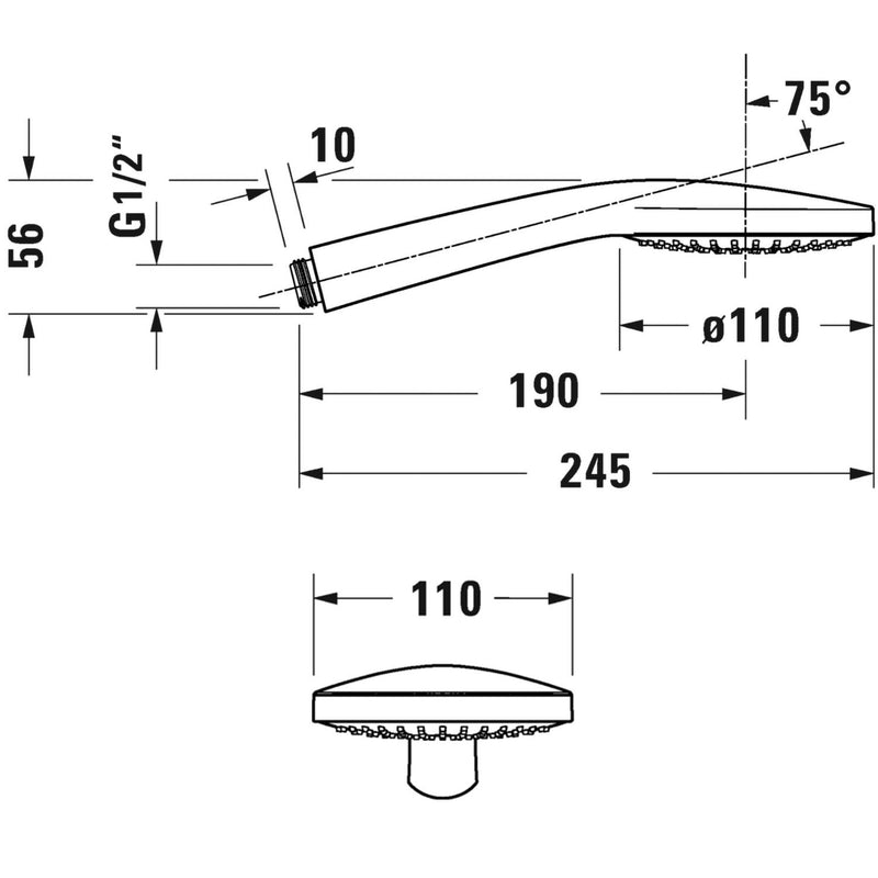 Duravit Handbrause 1jet 11 cm