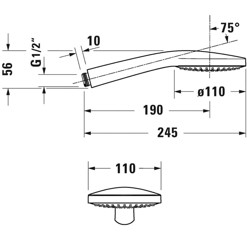 Duravit Handbrause 3jet 11 cm