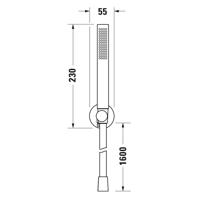 Duravit Wandanschlußbogenset mit Stabbrause MinusFlow