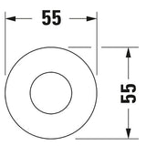 Duravit Brausehalter mit runder Rosette