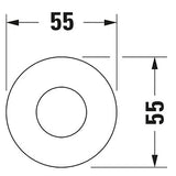 Duravit Brausehalter mit runder Rosette